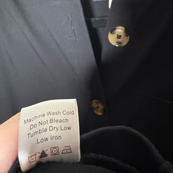 Tuckernuck Black Puff Sleeve Button Down Dress Size M - Picture 9 of 9